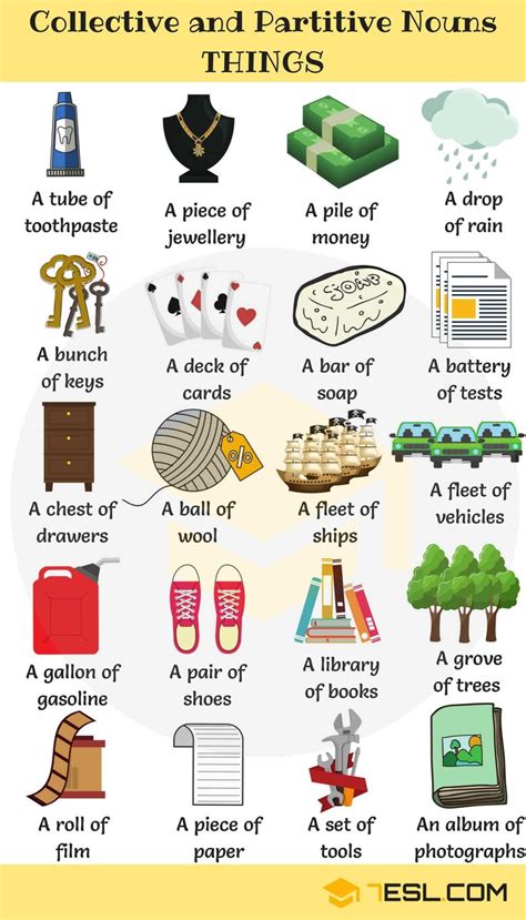 Useful Collective Nouns For Things With Examples 7ESL English