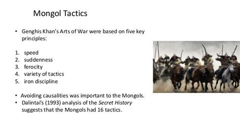mongols tactics