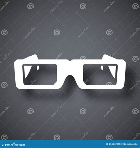 Vector 3d Glasses Icon Stock Vector Illustration Of Dimensional 235942350