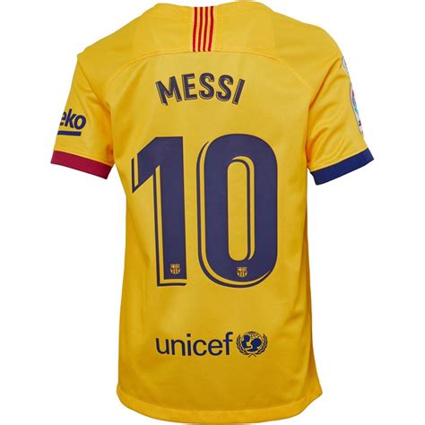 Buy Nike Junior Boys Fcb Barcelona Messi 10 La Liga Away Jersey Varsity