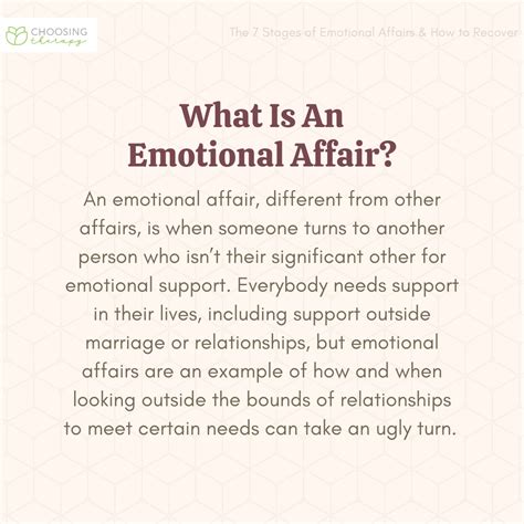 The 7 Stages Of Emotional Affairs And How To Recover