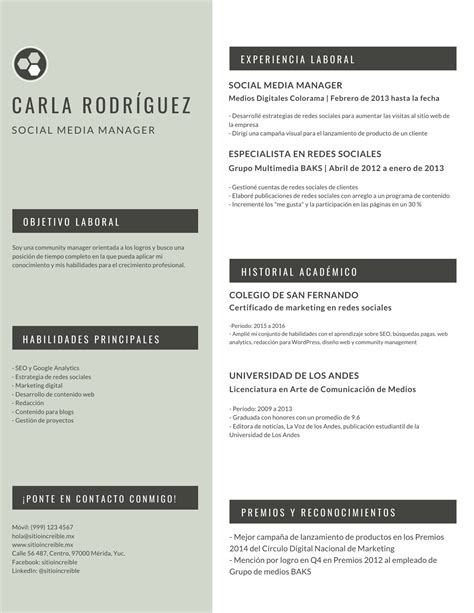 Plantillas Para Curriculum Vitae Minimalistas Gratis Canva