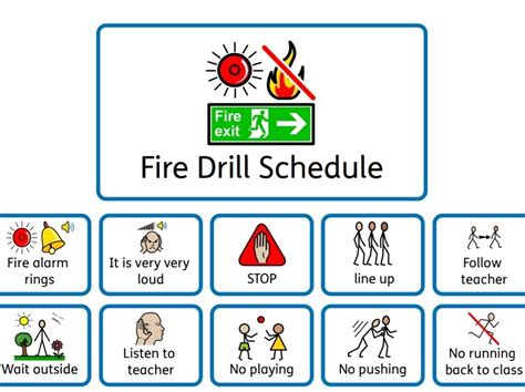 Fire Drill Visual Printable