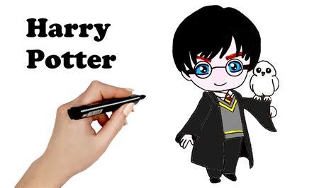 Como Dibujar Harry Potter Kawaii Paso A Paso Dibujos Kawaii Faciles 💙