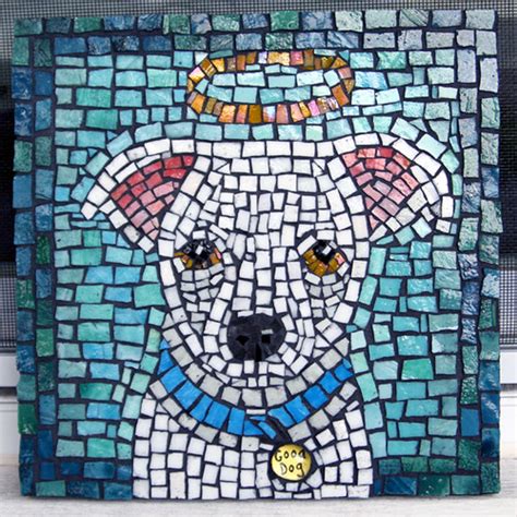 Dogs In Modern Mosaic Art Beagle Boston Terrior Bulldog Chow