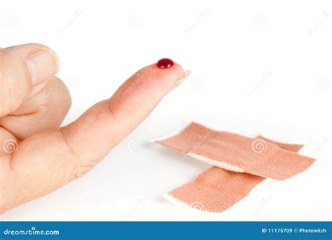 Blood Finger And Band Aid Royalty Free Stock Images Image 11175709