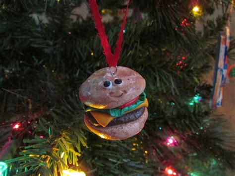 Cheeseburger Christmas Ornament Cheesburger Ornament Burger