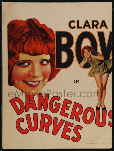 2p0036 Dangerous Curves Wc 1929 Great Art Of Sexy Clara Bow Close Up And Full