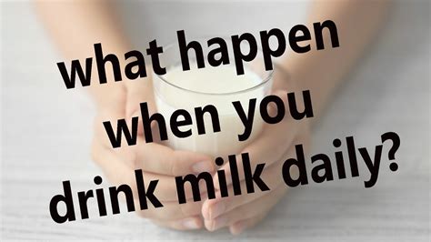 What Happen When You Drink Milk Daily Benefits Of Drinking Milk Youtube