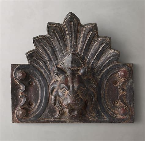 French Baroque Lion Wall Panel