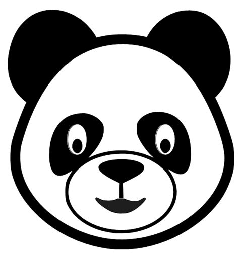 Panda Cartoon Outline Cute Baby Panda Saying Hi Clipart Boddeswasusi