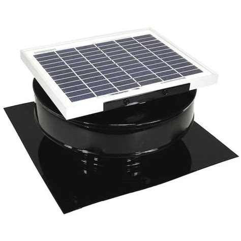 reviews for active ventilation 365 cfm black powder coated 5 watt solar powered roof mounted
