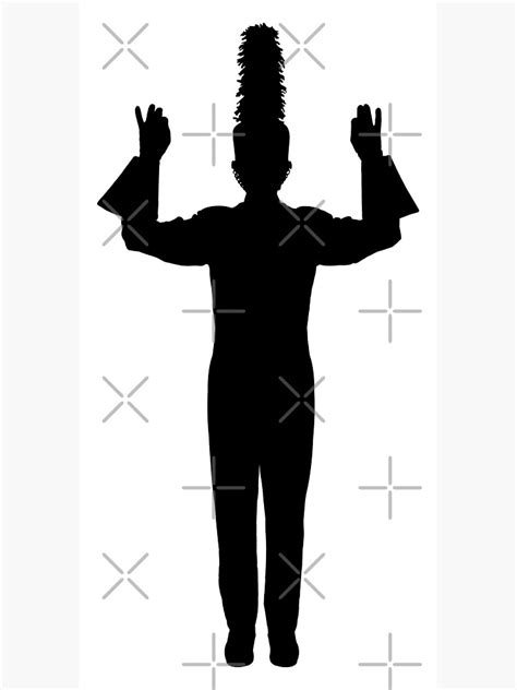 Marching Band Drum Major Conducting Poster For Sale By Vistascribe