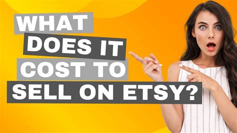 What Does It Cost To Sell On Etsy Etsy Fees Explained Youtube