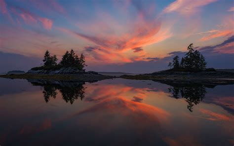 Sunset Lake Reflection Hd Wallpaper Background Image 1920x1200 Id