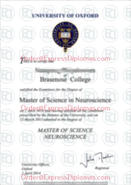University Oxford Degree Diploma Certificate Express Diplomas