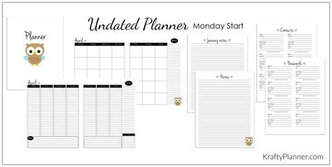 Stay Organized All Year With This Free Planner — Krafty Planner
