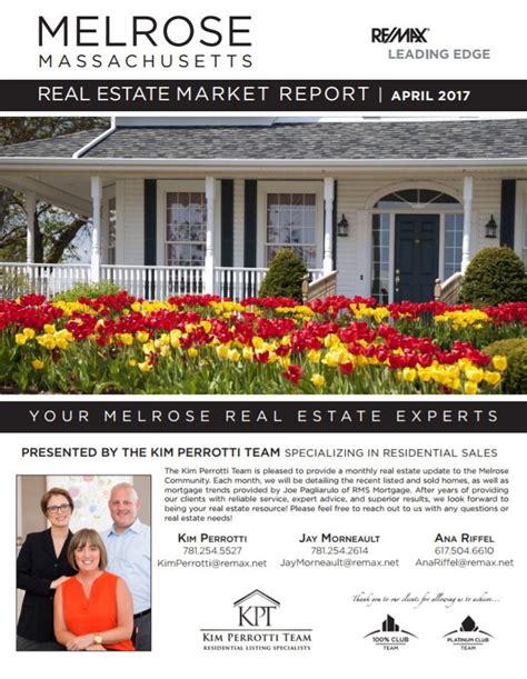Melrose Ma Real Estate Market Report April 2017 The Kim Perrotti