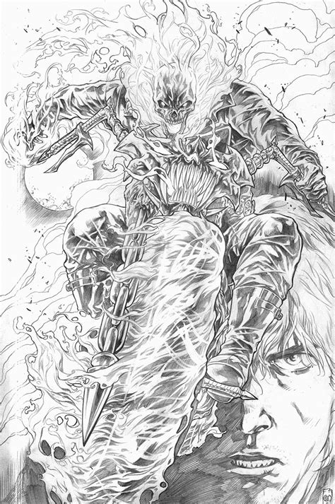 Ghost Ride By Caananwhite On Deviantart Comic Art Sketch Ghost Rider
