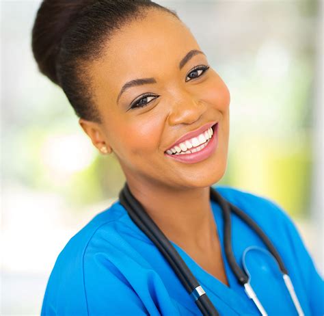 African Nurse Attentive Nursing Care