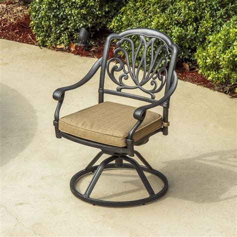 Patio master sienna swivel rocker set of two. Rosedown Cast Aluminum Swivel Rocker Patio Dining Chair ...