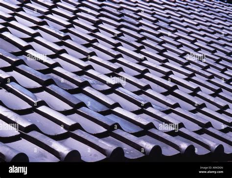 Japanese Roof Tiles Kawara Stock Photo Alamy