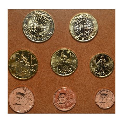 Euromince Mince Francúzsko 2002 Sada 8 Euromincí Unc