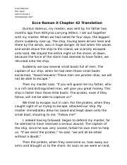 Ecce Romani Chapter Translation Myerdougray