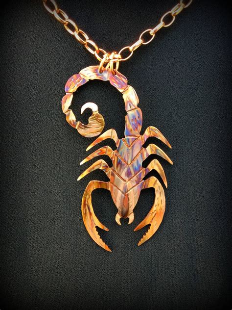 Scorpion Necklace Scorpio Necklace Scorpion Pendant Scorpio Etsy Canada