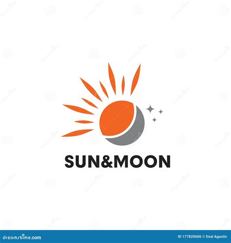 Modèle De Vecteur De Conception De Logo Du Soleil Et De La Lune