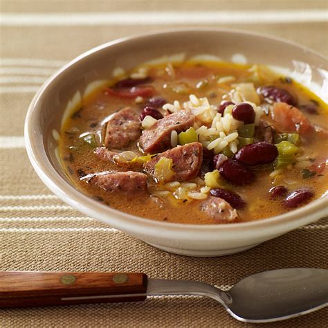 200 grams of red beans 1/4 kg beef ribs 1 teaspoon margarine 6 spring onions. Slow Cooker Red Bean, Sausage and Rice Soup | Recipes | WW USA