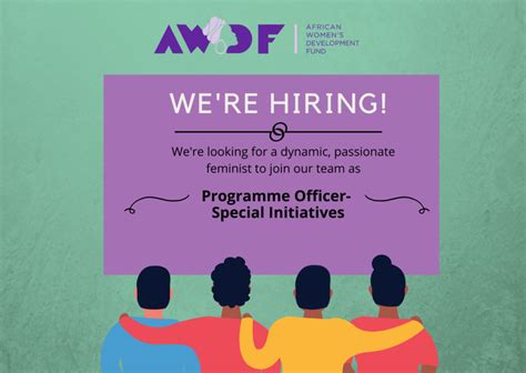 vacancy programme officer special initiatives the african women s development fund