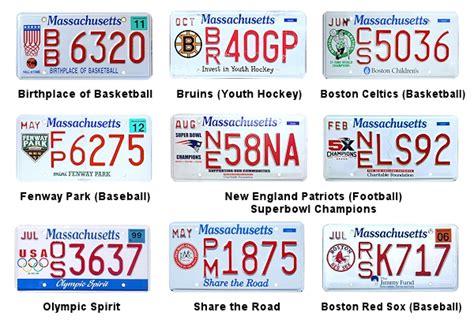 License Plates Of Massachusetts