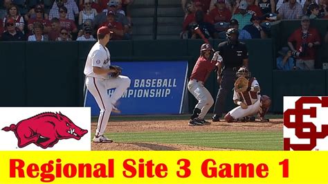Santa Clara Vs 3 Arkansas Baseball Highlights 2023 Ncaa Regional Site