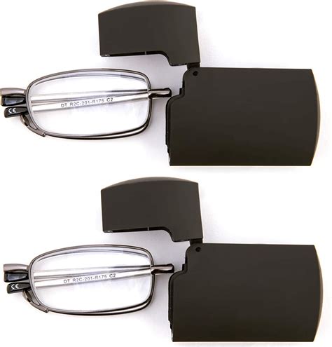 doubletake reading glasses 2 pairs folding readers includes glasses case health