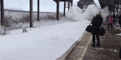 8 Trains Plowing Through Snow Like Its Nothing