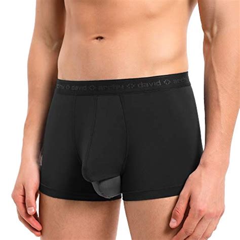 men s dual pouch underwear micro modal trunks separate pouches with fly 4 pack buy online in