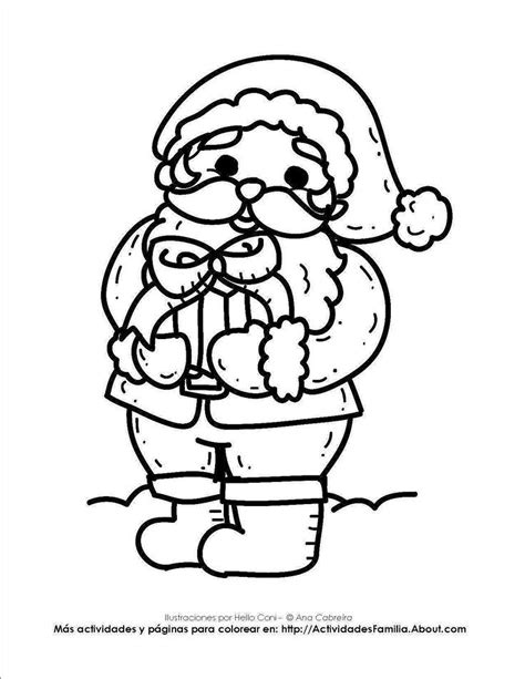 10 Dibujos De Santa Claus Para Colorear Para Colorear Dibujos De Colorear