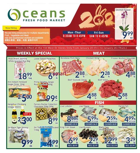 Oceans Fresh Food Market West Dr Brampton Flyer January 20 To 26