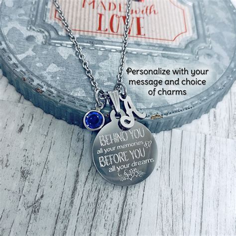 Custom Engraved Necklace Personalized Choice Of Message In 2020