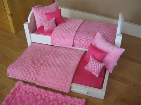 american girl doll bed trundle bed 18 inch doll furniture with etsy