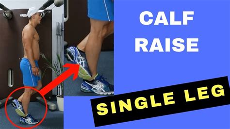 Calf Raise With Single Leg Men Legs Workout Youtube