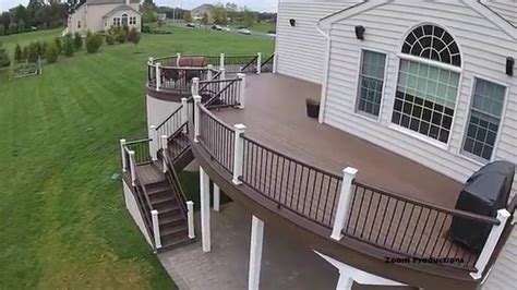 curved decking designs amazing trex deck designs in pa and nj youtube