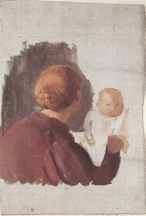 Rothaarige Mutter mit ihrem Säugling Bilder Gemälde und Ölgemälde Replikation