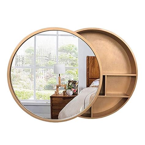 We have outlined many options and ideas for you here. Amazon.com: Round Bathroom Mirror Cabinet, Bathroom Wall ...