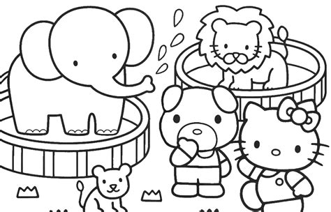 Paling Hits 30 Gambar Kartun Comel Untuk Mewarna