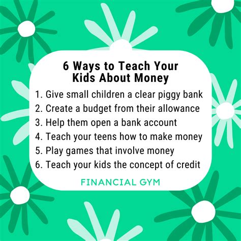 6 Ways To Teach Your Kids About Money