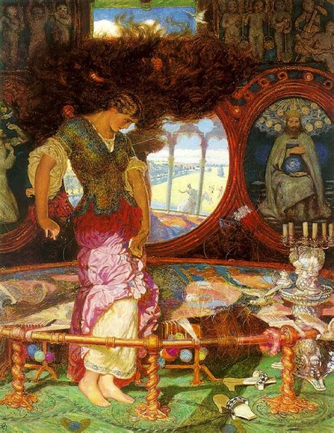The Lady Of Shalott By William Holman Hunt 1888 The Lady Of Shalott