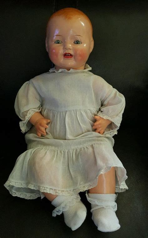Antique 1927 28 Baby Dimples Doll 22 Eih And Co Horsman Composition
