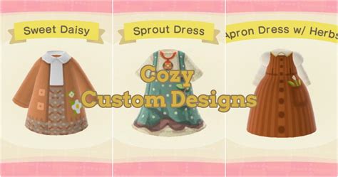 Cottagecore Custom Design Outfits For Animal Crossing New Horizons